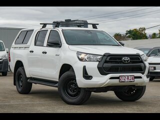 2023  Toyota Hilux Workmate Double Cab Utility (Glacier White) Used Car Thumbnail